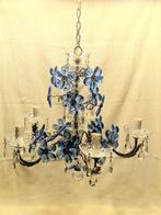 Kroonluchter - Murano-glas en gehamerd ijzer