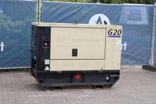 Veiling: Generator Doosan G20 Diesel 2016 20kVA, Zakelijke goederen, Machines en Bouw | Aggregaten, Ophalen