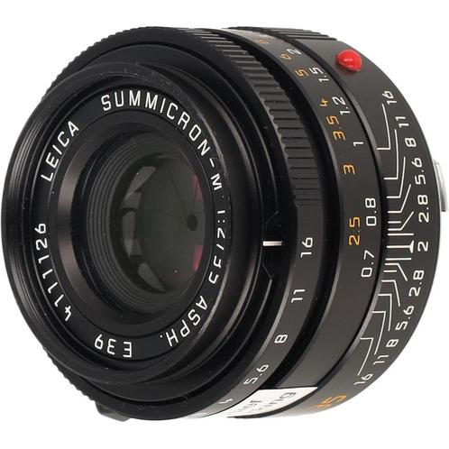 Leica 11879 Summicron-M 35mm F/2 ASPH. zwart occasion, Audio, Tv en Foto, Foto | Lenzen en Objectieven, Zo goed als nieuw, Verzenden
