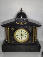 Klok en garnituur set - Marmer, Messing - 1910-1920