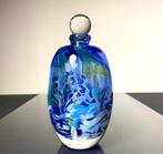 Maxence Parot - Vaas - Unieke fles in kleuren en goud - Glas, Antiek en Kunst