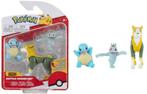 Jazwares Pokémon Battle Figure 3-Pack-Squirtle / Machop /, Ophalen of Verzenden, Nieuw