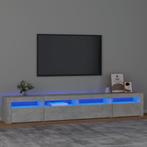 vidaXL Tv-meubel met LED-verlichting 240x35x40 cm betongrijs, Huis en Inrichting, Kasten |Televisiemeubels, Verzenden, Nieuw