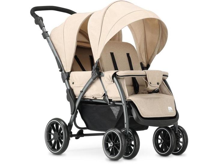Deryan Elena - Luxe dubbele buggy - Compact en lichtgewicht, Huis en Inrichting, Woonaccessoires | Overige, Zo goed als nieuw