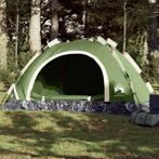 vidaXL Tent 4-persoons snelontgrendeling groen, Verzenden, Nieuw