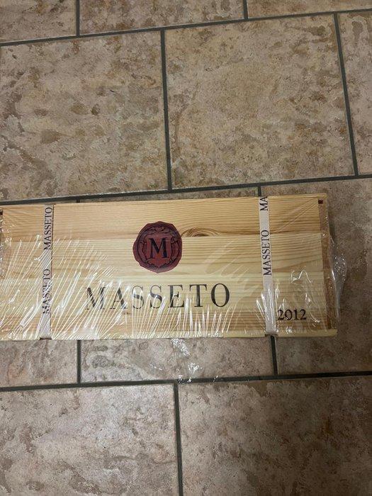 2012 Masseto - Toscane Super Tuscans - 1 Dubbele, Verzamelen, Wijnen