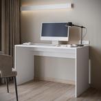 Meubella bureau Nyon wit 120 cm - Met klep, Huis en Inrichting, Bureaus, Verzenden, Nieuw