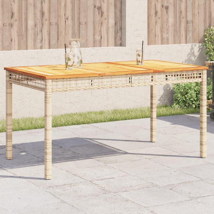 Acaciahout Tafel 140cm | Retour Deal | Tuin Upgrade!, Tuin en Terras, Tuintafels, Nieuw, Hout, Verzenden