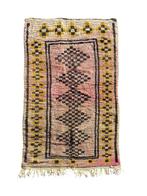 Nieuw roze en oranje wollen tapijt - Marokkaans Berber, Nieuw