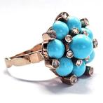 Zonder minimumprijs - Ring - 9 kt. Roségoud, Zilver -, Nieuw