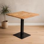 Mangohout Horecatafel Vierkant 80x80 cm, Huis en Inrichting, Verzenden, Vierkant, Nieuw, Industriële meubels