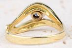 Ring - 18 karaat Geel goud - 0.20ct. tw. Diamant, Nieuw
