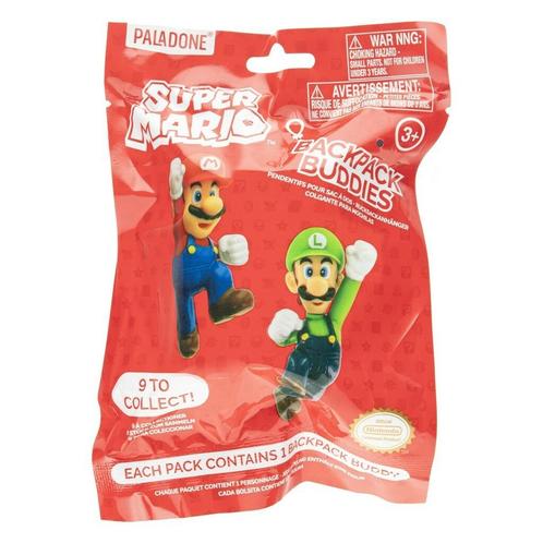 Super Mario Backpack Buddy Sleutelhanger (Random), Verzamelen, Film en Tv, Ophalen of Verzenden