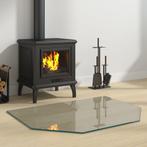 vidaXL Glasplaat openhaard zeshoekig 80x60 cm, Doe-het-zelf en Bouw, Verzenden, Nieuw