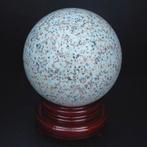 Boule de jaspe lotus kiwi de grande qualité Cristal -