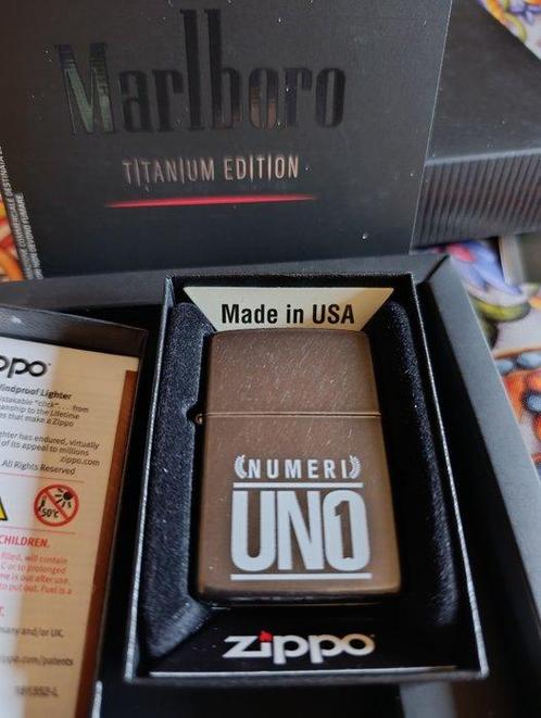 Zippo, Marlboro Titanium edition limitata numeri 1 - Zonder, Verzamelen, Rookartikelen, Aanstekers en Luciferdoosjes