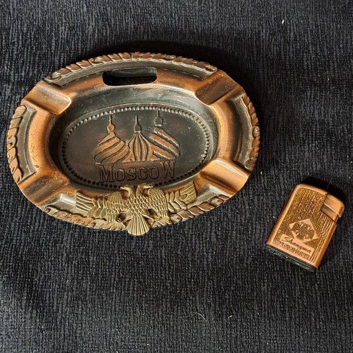 Shangma - Zonder minimumprijs - Asbak - Brons, Messing,, Collections, Articles de fumeurs, Briquets & Boîtes d'allumettes