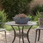 vidaXL Tuin Kom Planten - Set van 5 - Anthraciet - 40 x 40 x, Tuin en Terras, Verzenden, Nieuw