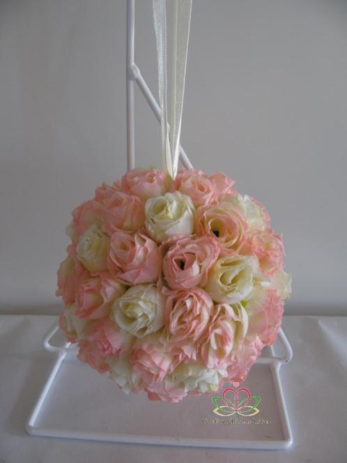 Bloemenbal pomander roseball roze-ivory nr 32, Hobby & Loisirs créatifs, Bricolage