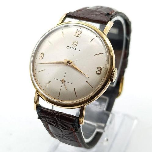 Cyma - Solid Gold - 1061 - 238 - Heren - 1960-1969, Bijoux, Sacs & Beauté, Montres | Hommes