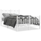 Wit Bedframe 120x190 Staal | OP = OP | 40% Korting, Huis en Inrichting, Slaapkamer | Bedden, Verzenden, Wit, Nieuw, 190 cm of minder