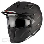 MT Helmet Helm streetfighter sv mat zwart, Vélos & Vélomoteurs, Overige typen, Ophalen of Verzenden