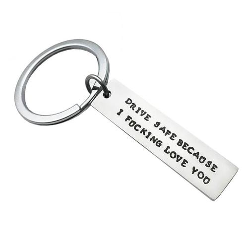 Fako Bijoux® - Sleutelhanger Drive Safe Because I Fucking, Verzamelen, Sleutelhangers, Verzenden