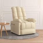 vidaXL Massagestoel elektrisch stof crèmekleurig, Verzenden, Nieuw