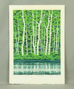 Original woodblock print - Ryokuei BB(Green Trees