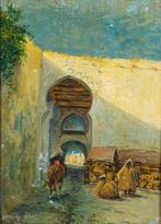 Pieretto Bianco (1875–1937) - Vicolo arabo con figure - NO, Antiquités & Art