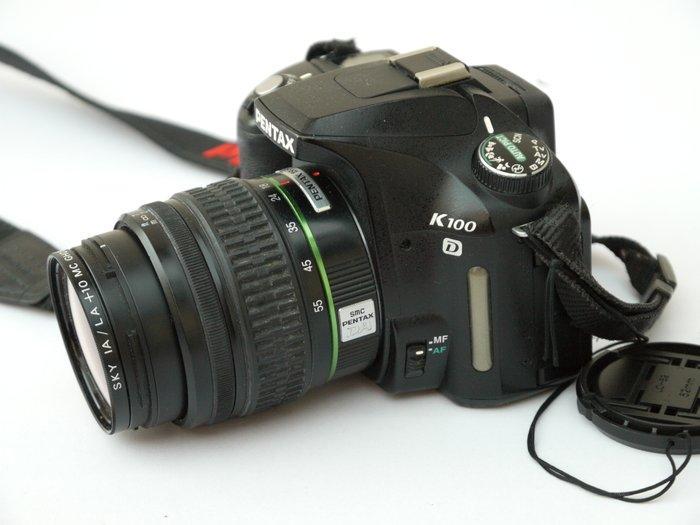 Pentax Pentax K 100 D mit SMC Pentax DA 3.5-5.6 18-55 AL, Audio, Tv en Foto, Fotocamera's Digitaal