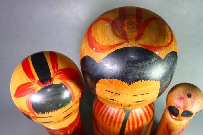 Bois - (6) Grande poupée kokeshi sosaku  - Période Shwa, Antiek en Kunst, Antiek | Overige Antiek