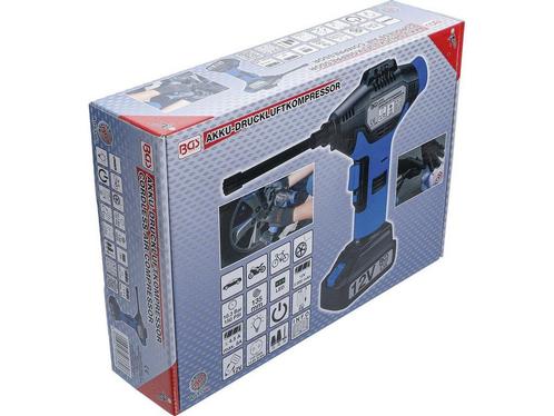 BGS 3380 - Persluchtcompressor 12V - Accu-luchtpomp met, Huis en Inrichting, Woonaccessoires | Overige, Zo goed als nieuw, Verzenden