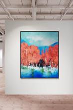 Myriam Carbonnier - Tableau  Sous bois en hiver