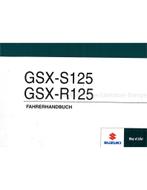 2017 SUZUKI GSX-S125 | GSX-R125 INSTRUCTIEBOEKJE DUITS