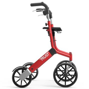 TrustCare lets go out lichtgewicht rollator - Rood, Divers, Déambulateurs, Ophalen of Verzenden