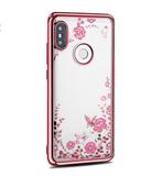 DrPhone P Smart 2019 / Honor 10 Lite Flower Bloemen Case, Télécoms, Verzenden