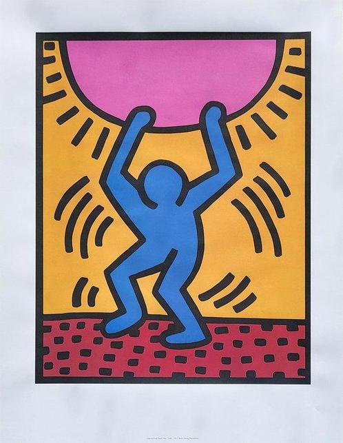 Keith Haring - International Youth Year, Antiek en Kunst, Kunst | Tekeningen en Fotografie