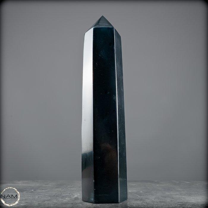 Natuurlijke zwarte toermalijn obelisk Wachter van kracht en, Verzamelen, Mineralen en Fossielen