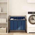 vidaXL Wassorteerder met 4 zakken staal blauw, Huis en Inrichting, Verzenden, Nieuw