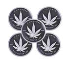Tsjaad. 5000 Francs 2024 Cannabis Silver Coin in capsule, 5, Timbres & Monnaies, Métaux nobles & Lingots