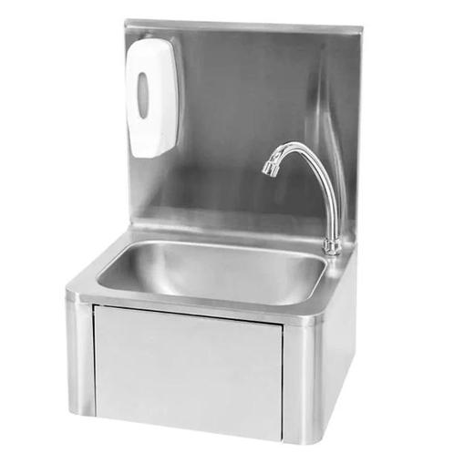 Handwasbak | RVS | Wandmontage | Mengkraan | Kniebediening, Zakelijke goederen, Horeca | Keukenapparatuur, Nieuw in verpakking