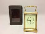 Pendulette de voyage - Horloge en laiton dans un enclos. -, Antiek en Kunst, Antiek | Klokken