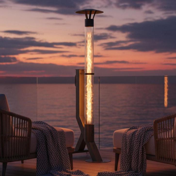 ASH Pelletkachel - Java Verrijdbare Terrasverwarmer, Huis en Inrichting, Kachels, Nieuw, Verzenden