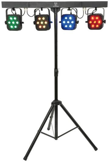 QTX Krachtige Opvouwbare LED PAR Balk 4x Par Spot 7x 3W, Musique & Instruments