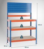 Heavy Duty Werkbank - opbergrek boutloos in metaal en hout, Ophalen of Verzenden