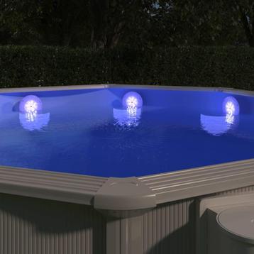 vidaXL Zwembadlamp dompelbaar drijvend LED met, Verzenden