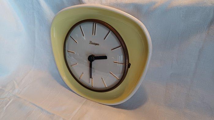 Wand klok - Kieninger - Faïence - 1950-1960, Antiek en Kunst, Curiosa en Brocante