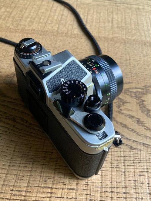 Chinon CM-3 + f1.7 55mm + flash Appareil photo argentique, Audio, Tv en Foto, Fotocamera's Analoog