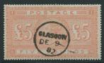 Groot-Brittannië 1882 - £5 orange ON BLUED PAPER - Stanley